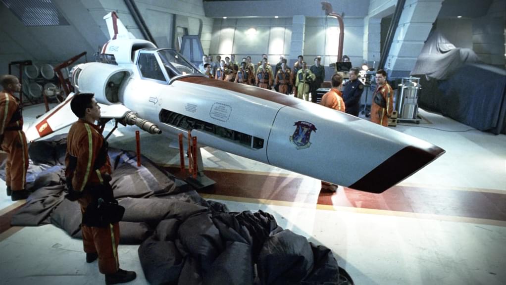 An image from Battlestar Galactica Miniseries Pt. 1